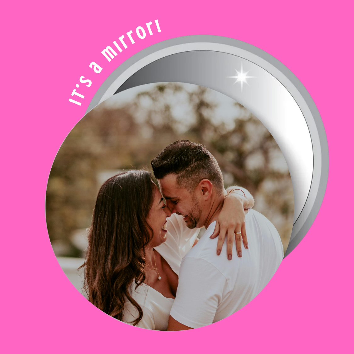 3" Custom or Personalized Button Mirror
