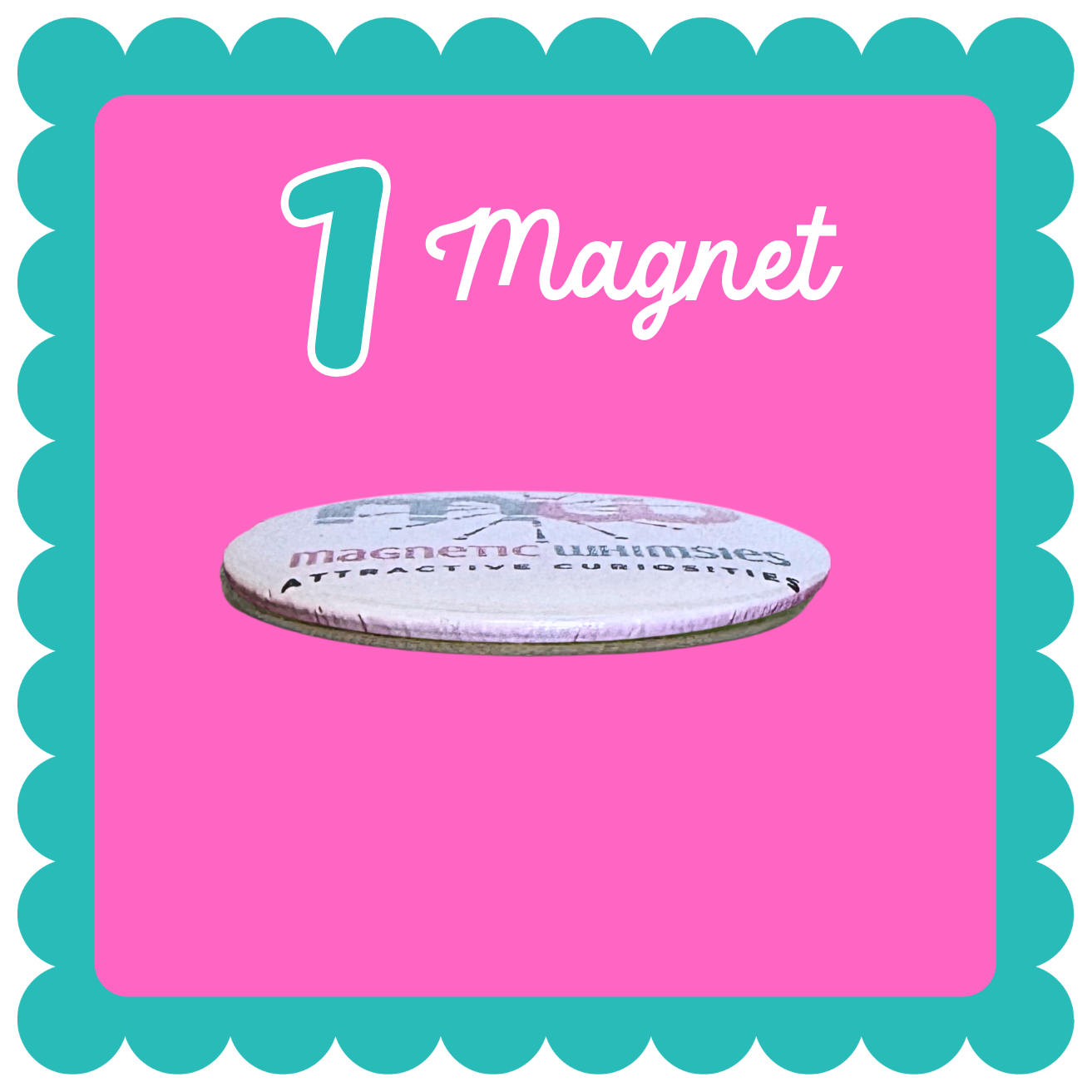 THICK Round Custom Photo Magnet (3")- Personalized Fridge Magnets With Your Images