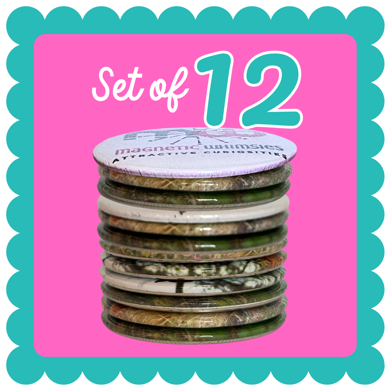 THICK Round Custom Photo Magnet (3")- Personalized Fridge Magnets With Your Images