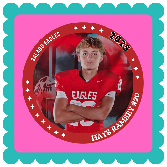 THICK Round Sport Lapel Photo Magnet (3")