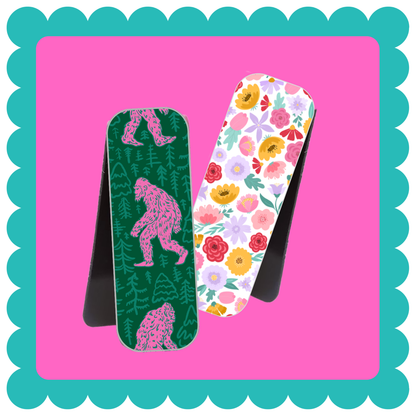 Novelty Magnetic Bookmarks - THIN Patterned Bookmarks