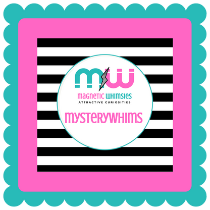 MysteryWhims Pre-Designed Set of 3 THICK Magnets (2.5" X 2.5")