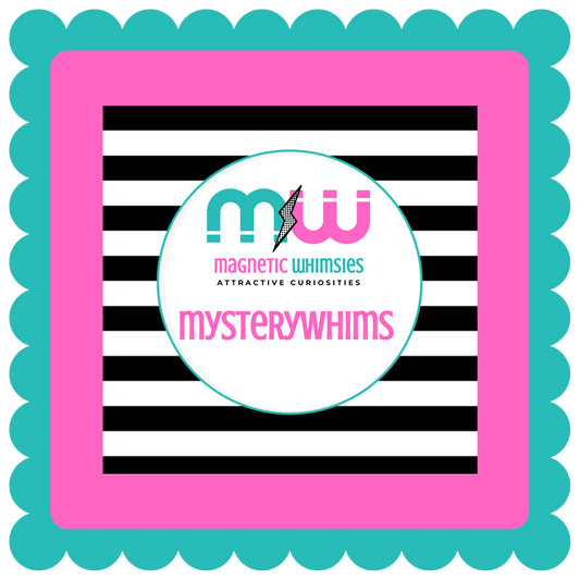 MysteryWhims Pre-Designed Set of 3 THICK Magnets (2.5" X 2.5")