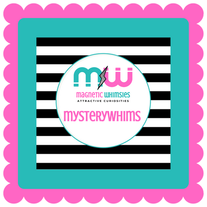 MysteryWhims Pre-Designed Set of 3 THICK Magnets (2.5" X 2.5")