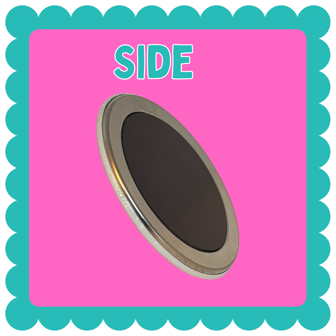 THICK Round Custom Photo Magnet (3")- Personalized Fridge Magnets With Your Images