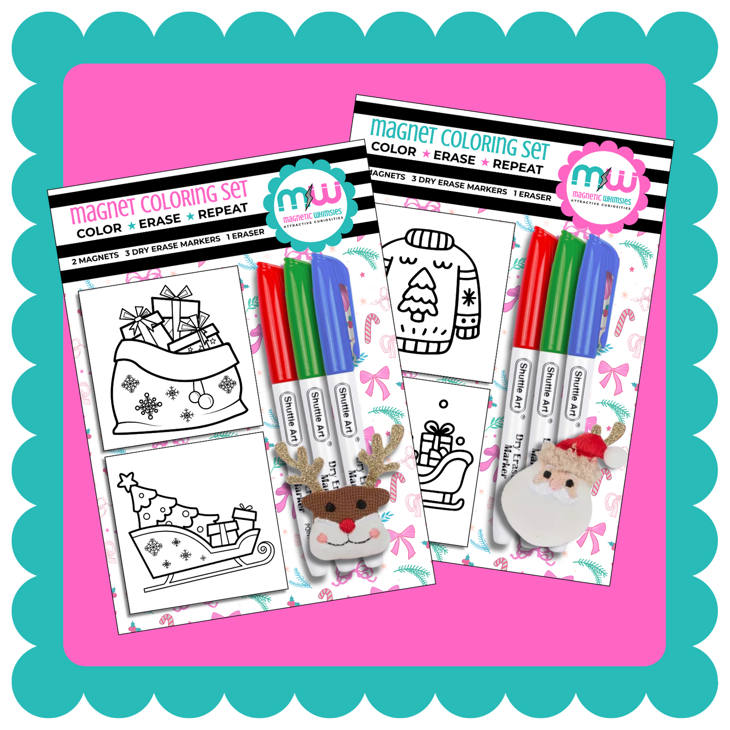 ON SALE! Holiday Magnet Coloring Set
