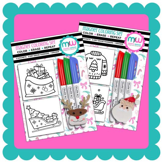 Holiday Magnet Coloring Set