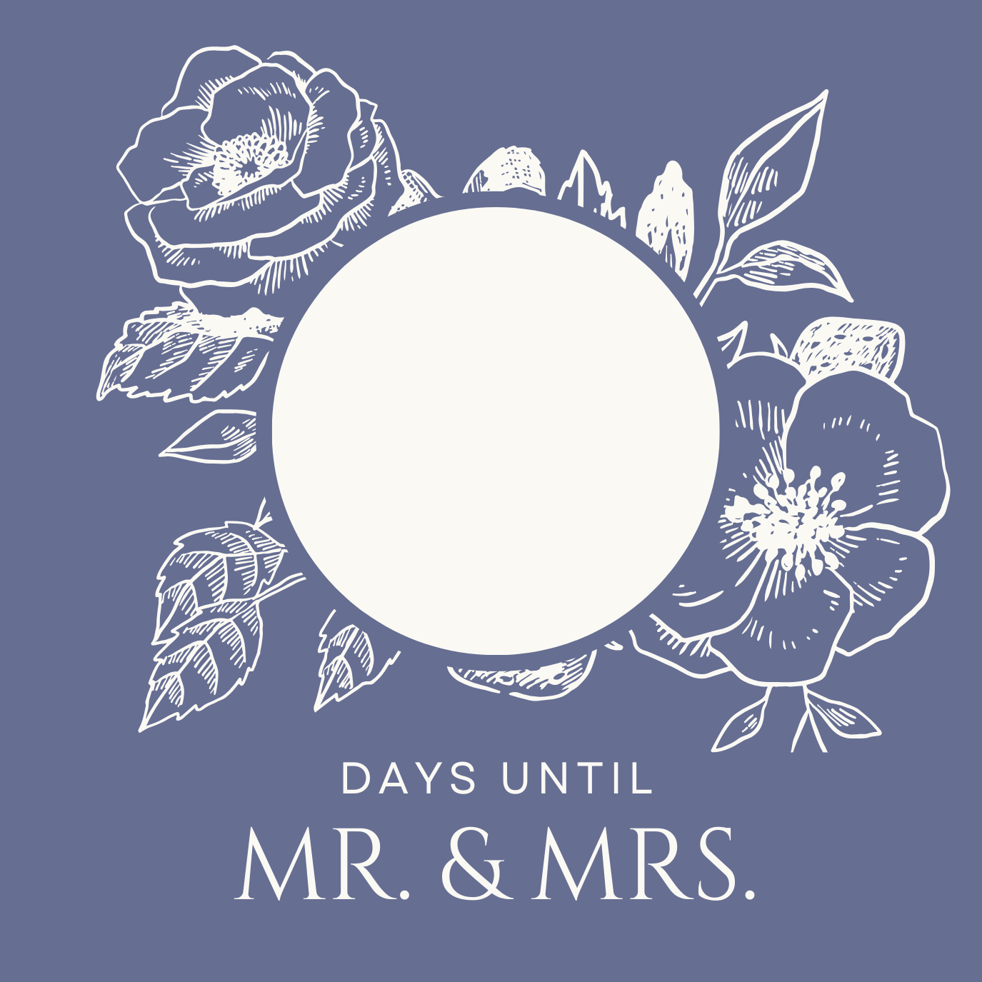 Wedding Date Countdown Magnet with Dry Erase Marker