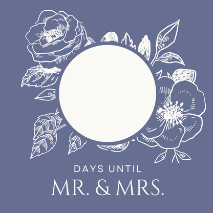 Wedding Date Countdown Magnet with Dry Erase Marker