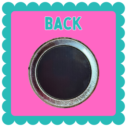 THICK Round Custom Photo Magnet (3")- Personalized Fridge Magnets With Your Images