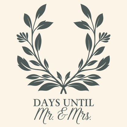 Wedding Date Countdown Magnet with Dry Erase Marker