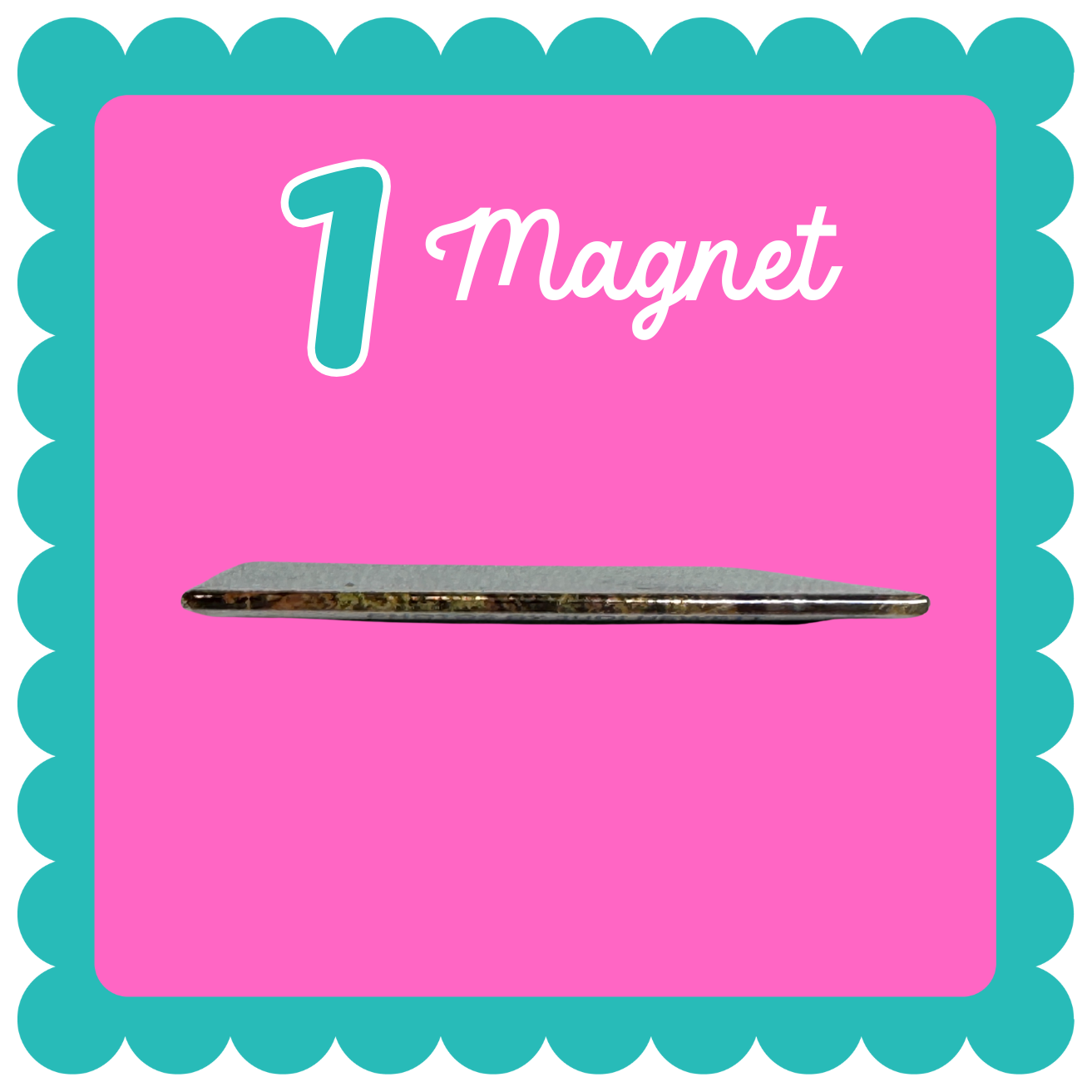 THICK Square Custom Photo Magnet (2.5" x 2.5") – Durable Personalized Fridge Magnet with Your Image