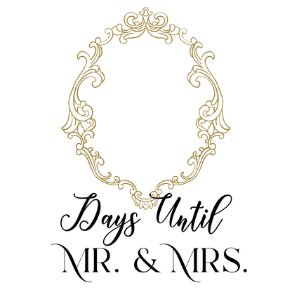 Wedding Date Countdown Magnet with Dry Erase Marker