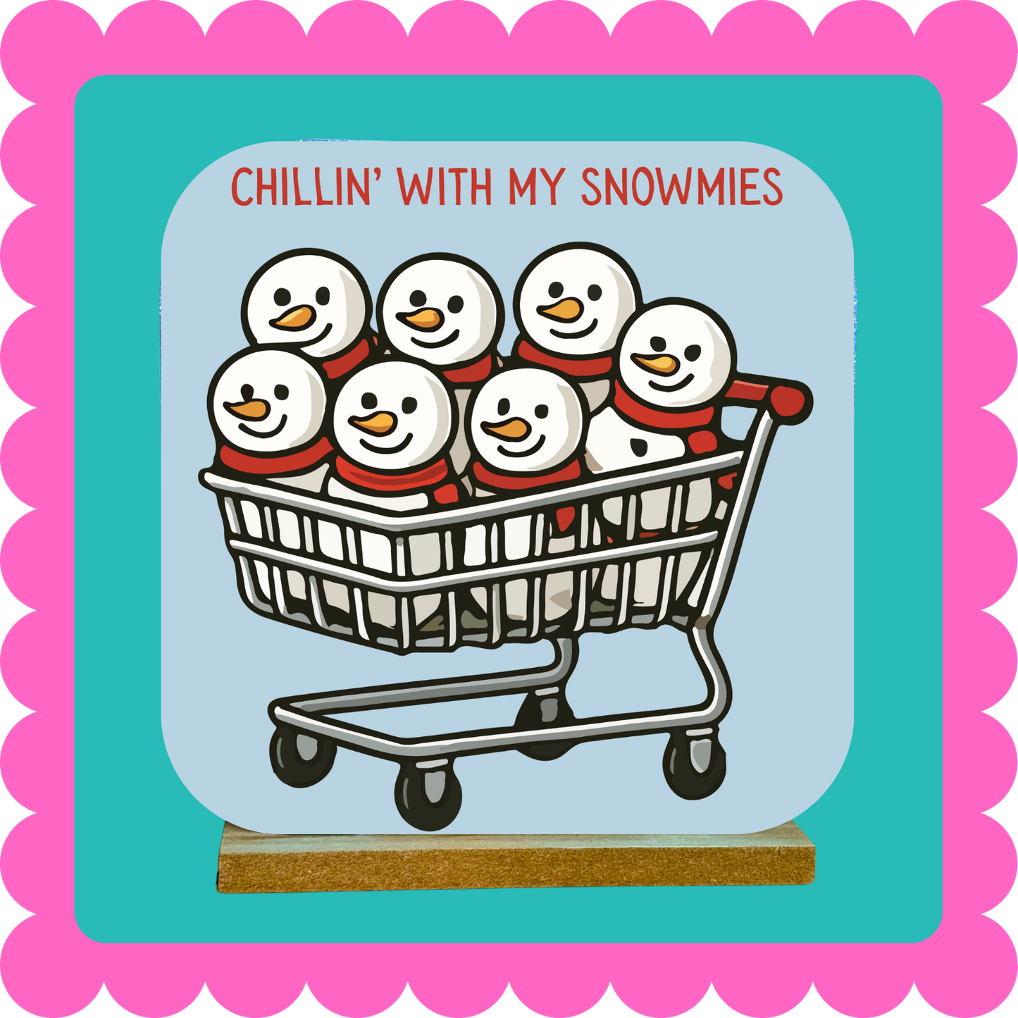 Punny Christmas Metal Magnet Displays