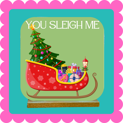 Punny Christmas Metal Magnet Displays