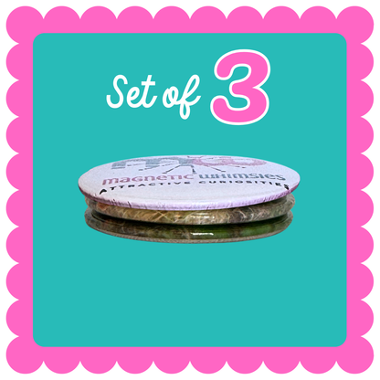 THICK Round Custom Photo Magnet (3")- Personalized Fridge Magnets With Your Images