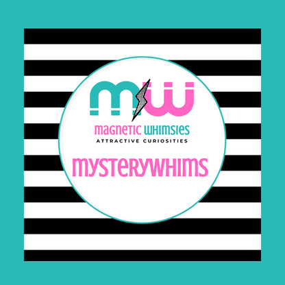 MysteryWhims Pre-Designed Set of 3 THICK Magnets (2.5" X 2.5")