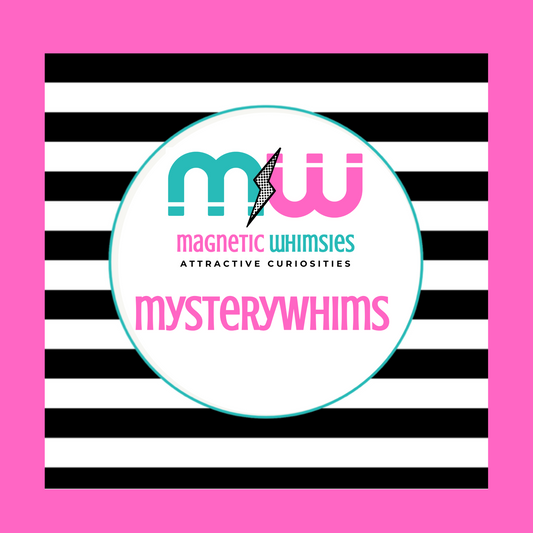 MysteryWhims Pre-Designed Set of 3 THICK Magnets (2.5" X 2.5")