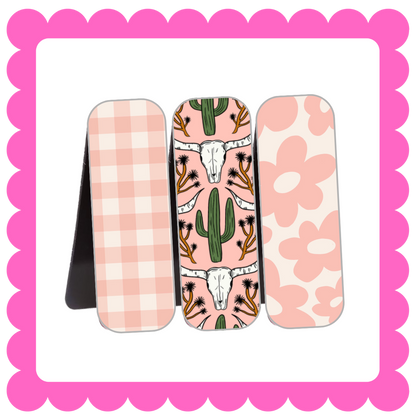 Novelty Magnetic Bookmarks - THIN Patterned Bookmarks