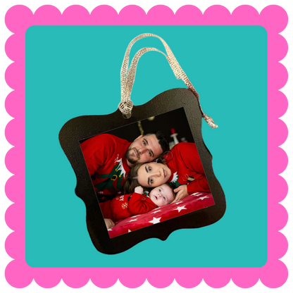 Custom Photo Magnet Ornament. Holiday Ornament, Photo Ornament