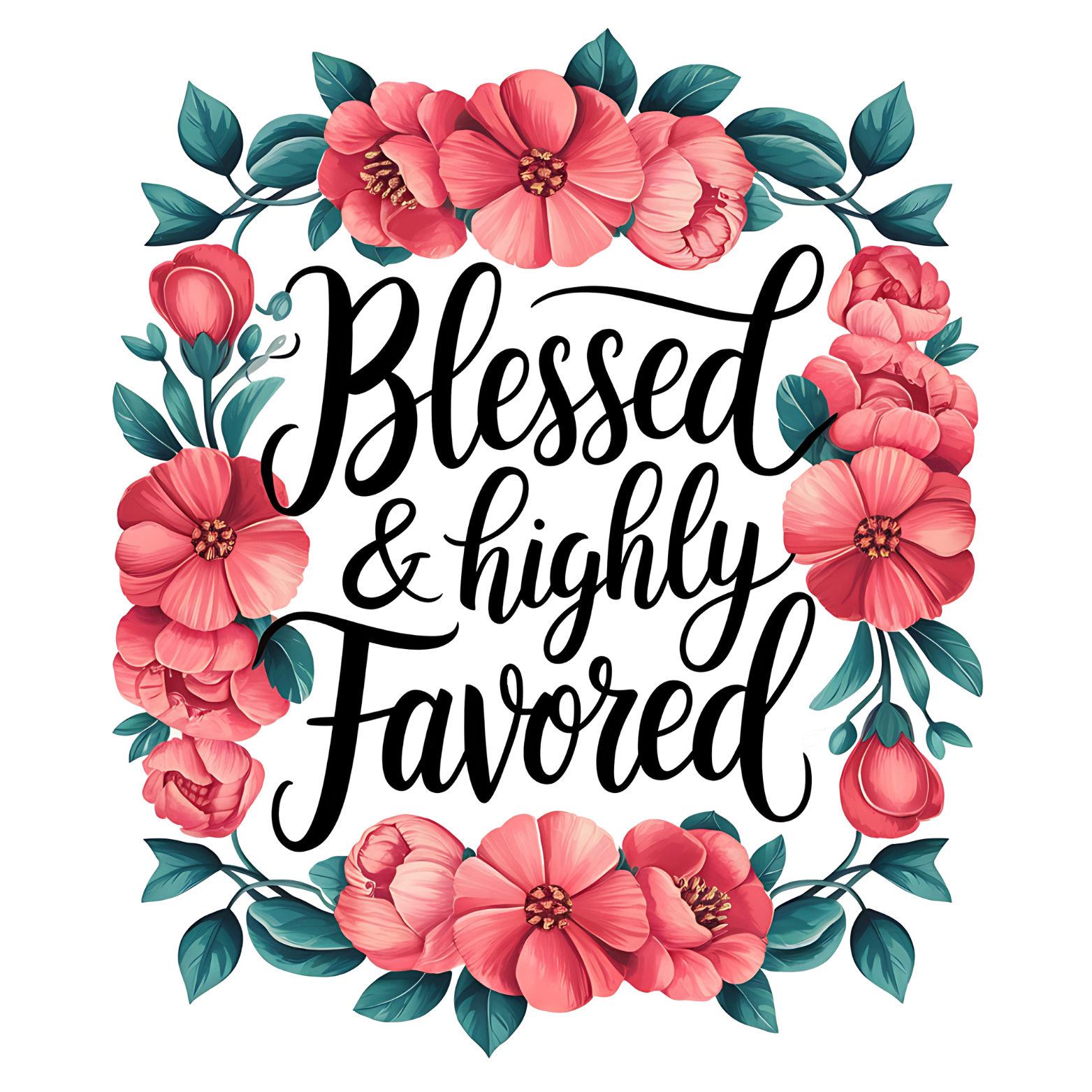 Faith-based refrigerator magnet with inspirational quote and Bible verse, pre-designed Christian magnet from Blessed and Pressed Collection