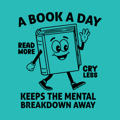 Book lover custom fridge magnet with reading quote and literary design, pre-designed magnet from LIT LOVER ReadyWhims Collection