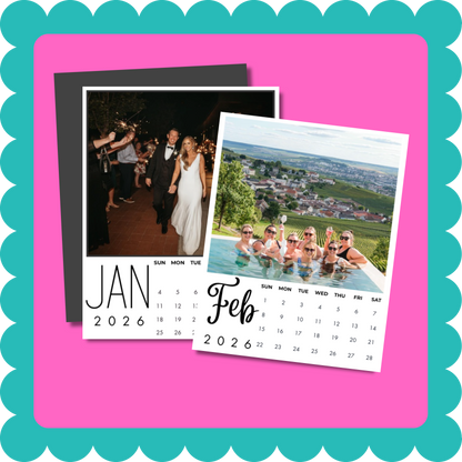 THIN Flexible Custom Photo Magnet Calendar