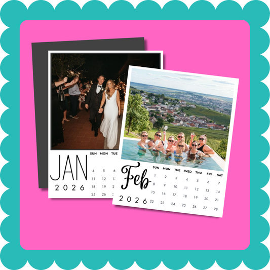 THIN Flexible Custom Photo Magnet Calendar