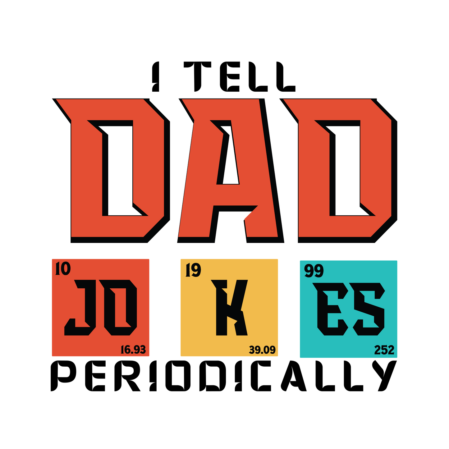 THICK square novelty joke magnet for dads, 2.5" x 2.5", durable personalized fridge magnet, perfect gift for fathers, granddads, and stepdads