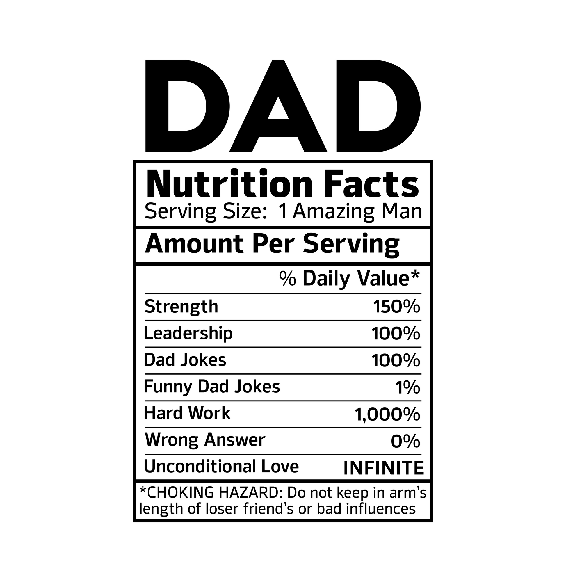 THICK square novelty joke magnet for dads, 2.5" x 2.5", durable personalized fridge magnet, perfect gift for fathers, granddads, and stepdads