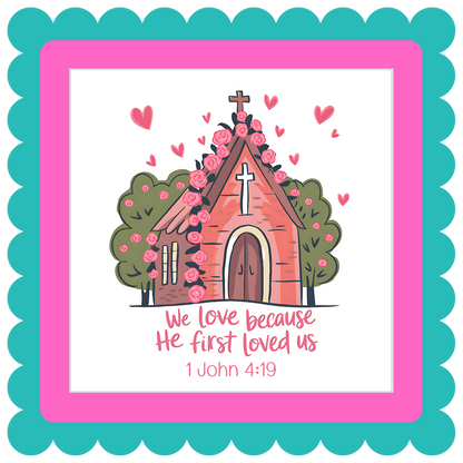 Faith-based refrigerator magnet with inspirational quote and Bible verse, pre-designed Christian magnet from Blessed and Pressed Collection