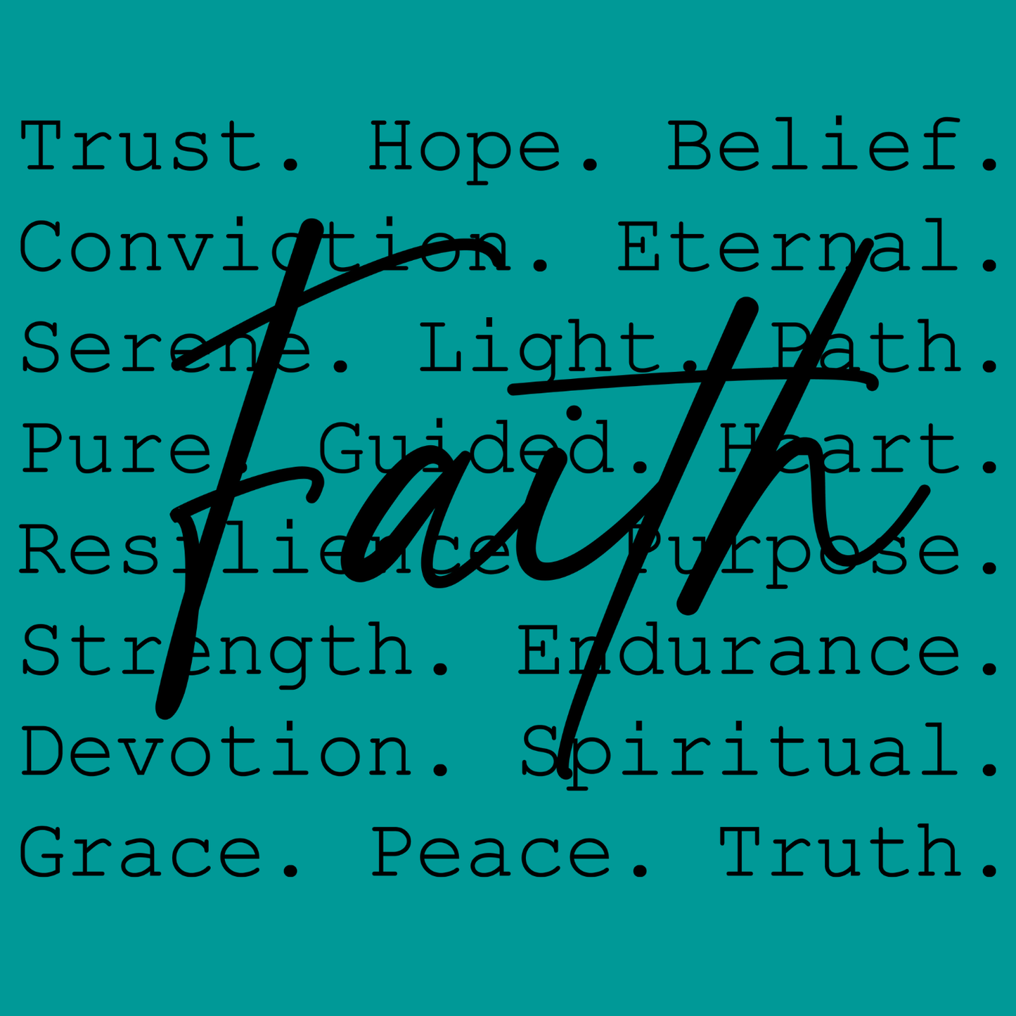 Faith-based refrigerator magnet with inspirational quote and Bible verse, pre-designed Christian magnet from Blessed and Pressed Collection
