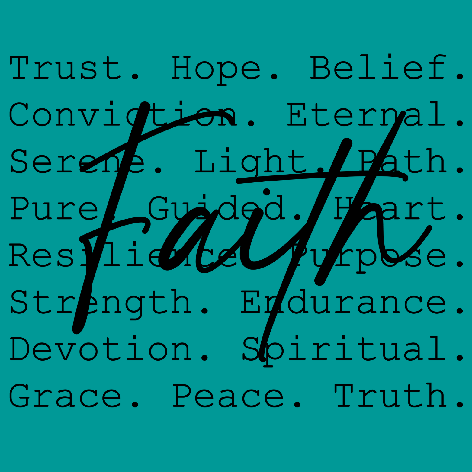 Faith-based refrigerator magnet with inspirational quote and Bible verse, pre-designed Christian magnet from Blessed and Pressed Collection