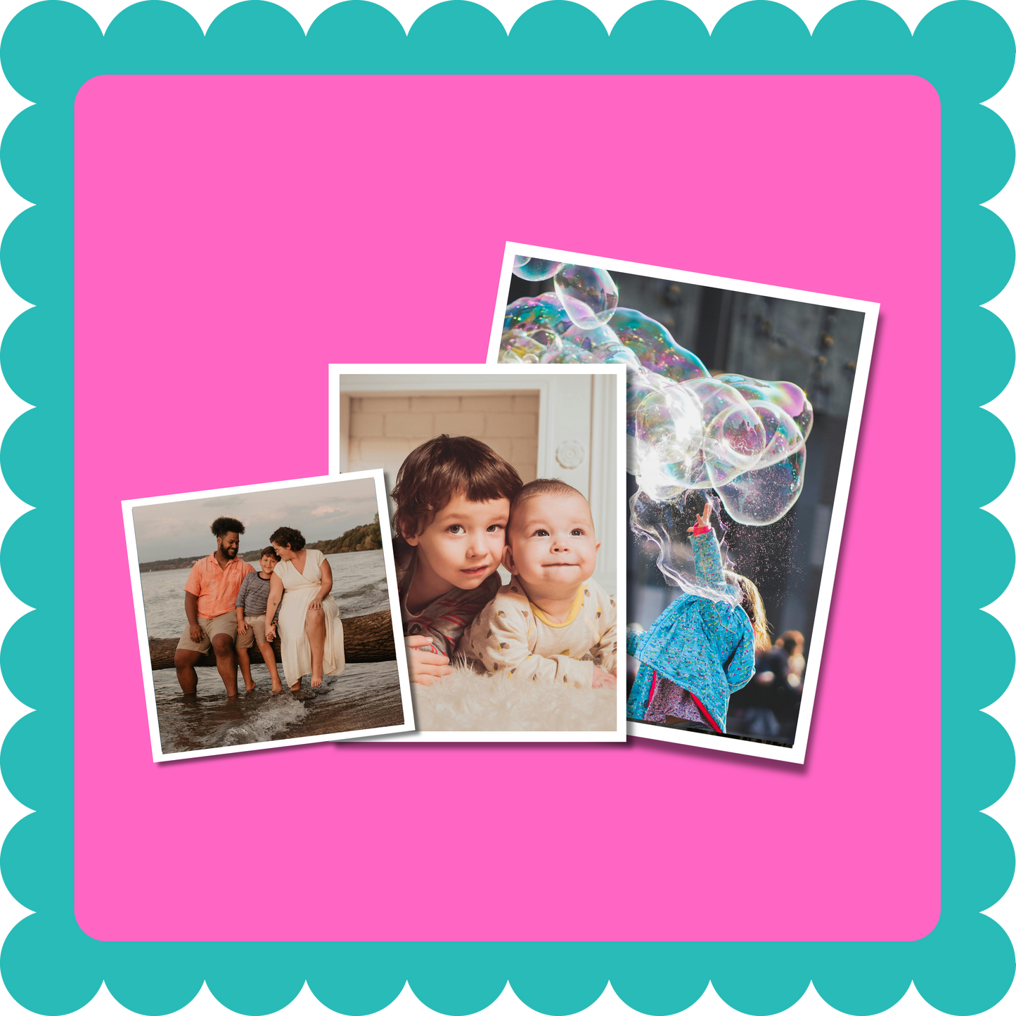 Thin flexible custom photo magnet, 2mm thick, hand-cut and vibrant, personalized fridge magnet displaying favorite photos