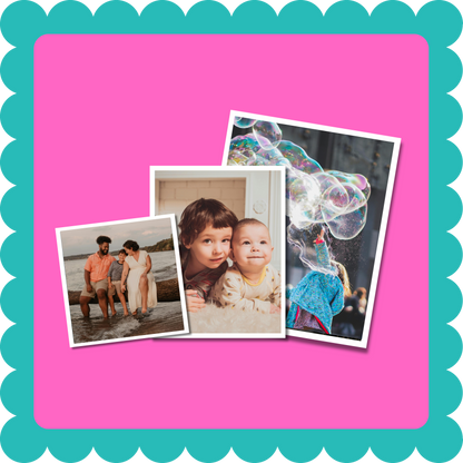 Thin flexible custom photo magnet, 2mm thick, hand-cut and vibrant, personalized fridge magnet displaying favorite photos