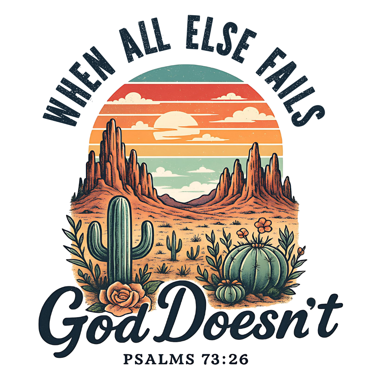 Faith-based refrigerator magnet with inspirational quote and Bible verse, pre-designed Christian magnet from Blessed and Pressed Collection