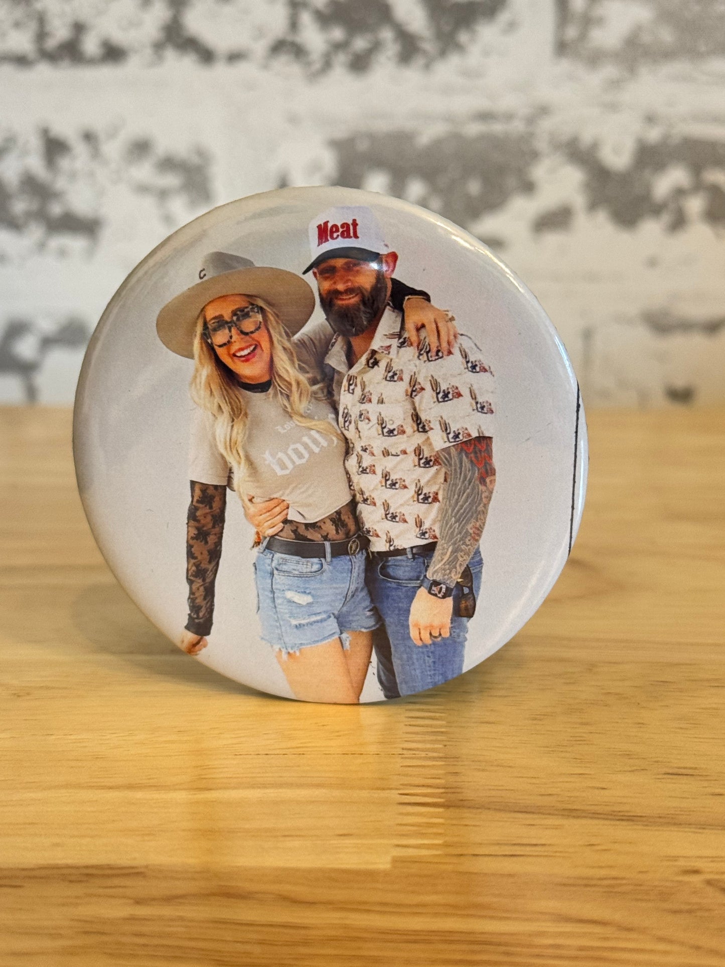 The Grande--Round Custom Photo Magnet (3")