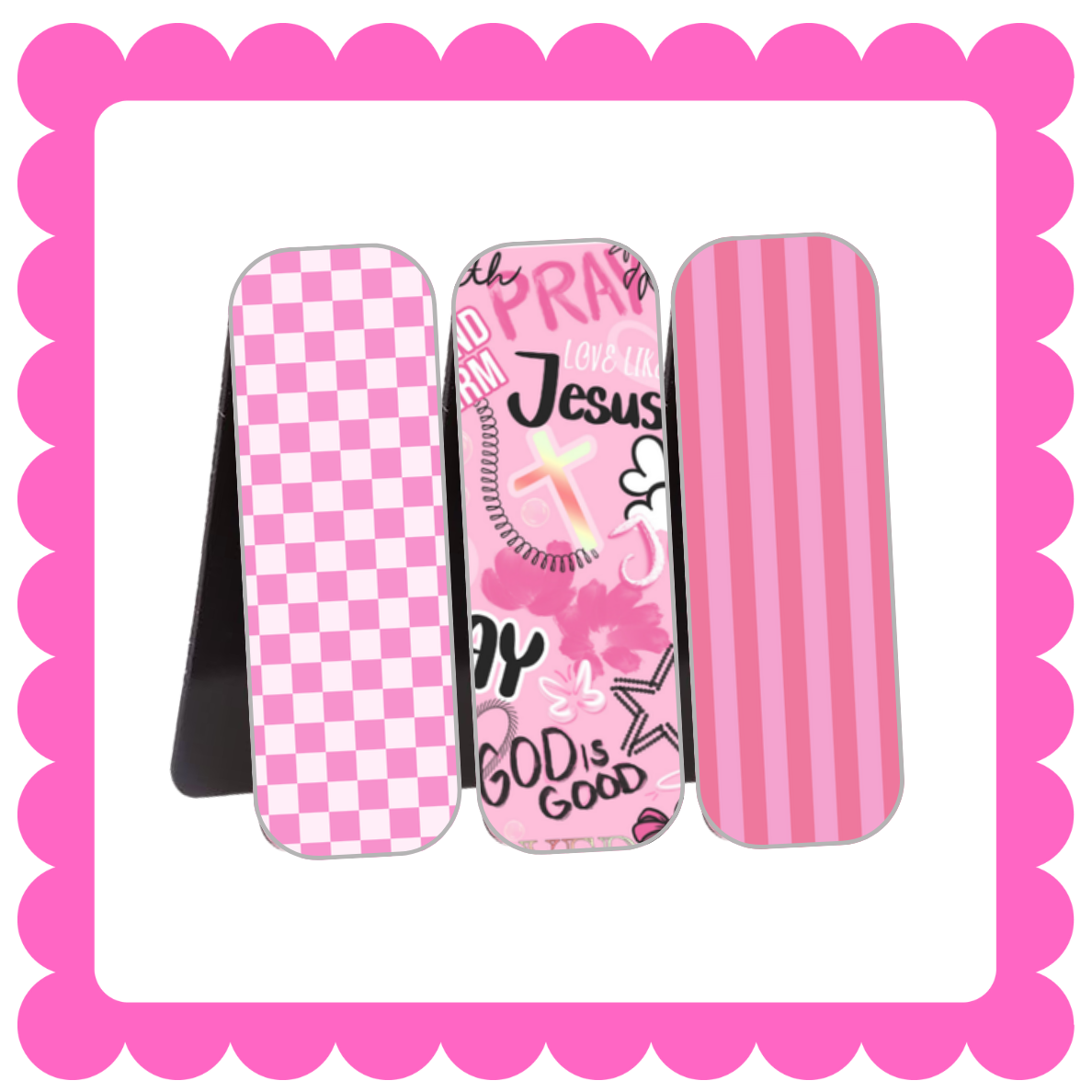 Novelty Magnetic Bookmarks - THIN Patterned Bookmarks