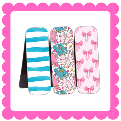 Novelty Magnetic Bookmarks - THIN Patterned Bookmarks