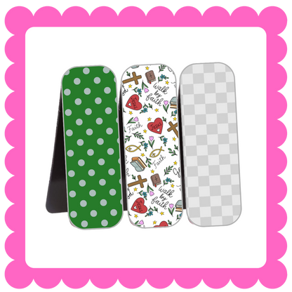 Novelty Magnetic Bookmarks - THIN Patterned Bookmarks