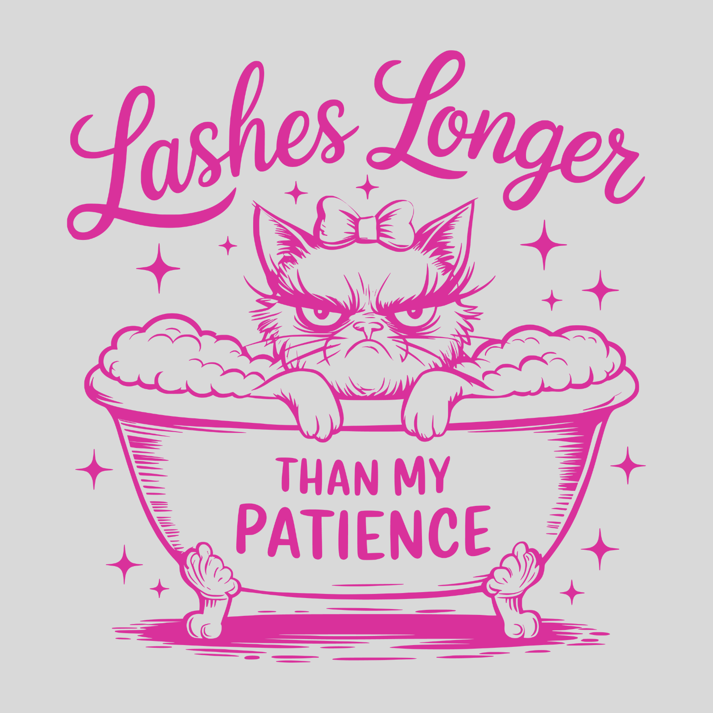 Sarcastic and funny custom fridge magnet with witty quote, pre-designed magnet from SNARK TANK ReadyWhims Collection - Lashes Longer Than My Patience
