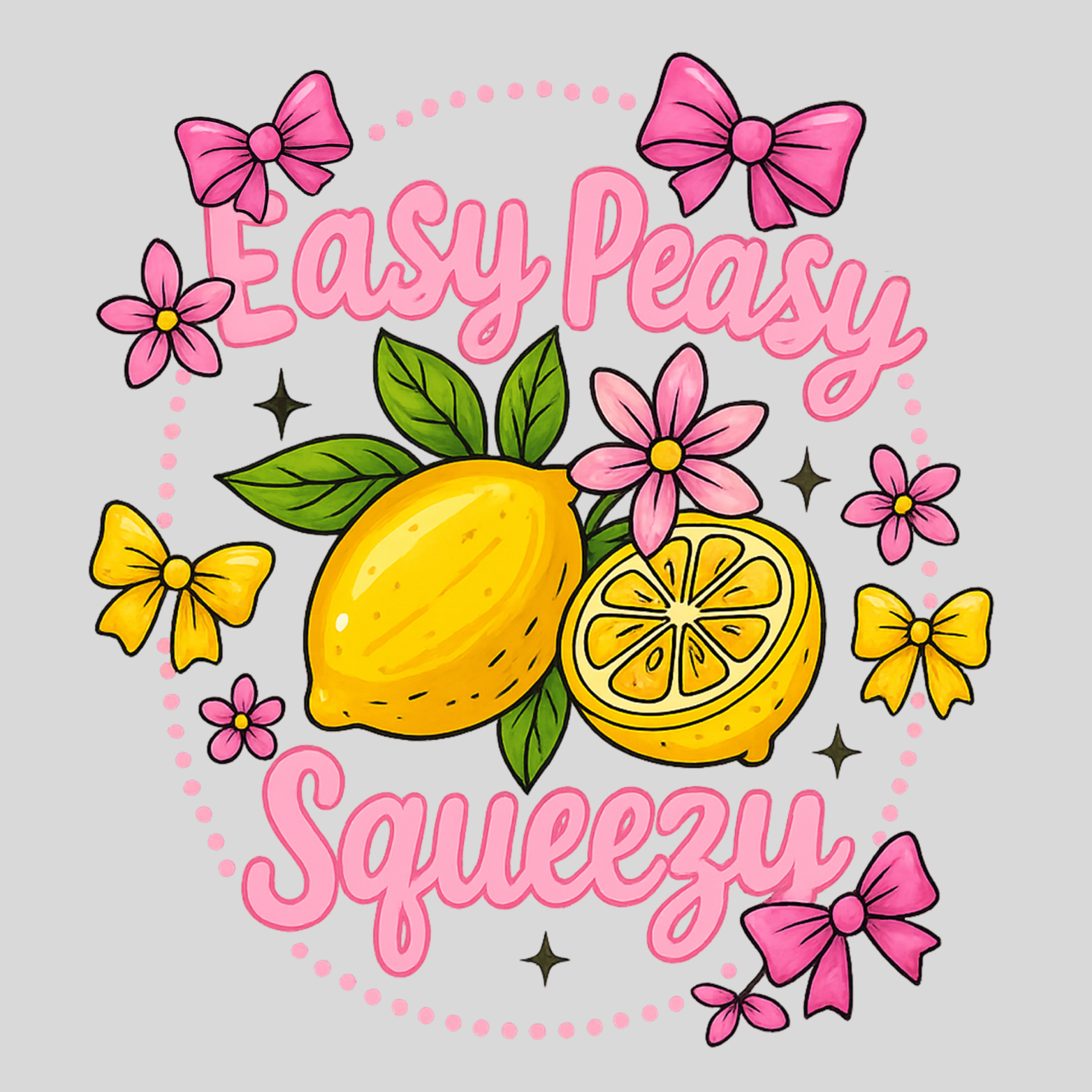Sarcastic and funny custom fridge magnet with witty quote, pre-designed magnet from SNARK TANK ReadyWhims Collection - Easy Peasy Lemon Squeezy