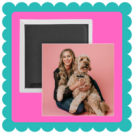 Thick Square custom photo magnet with your image. Makes great gifts, or memory keepers. Images, logos, event photos all make good images to create a magnet with.