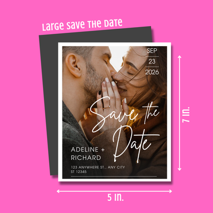 THIN Save the Date Custom Personalized Magnets
