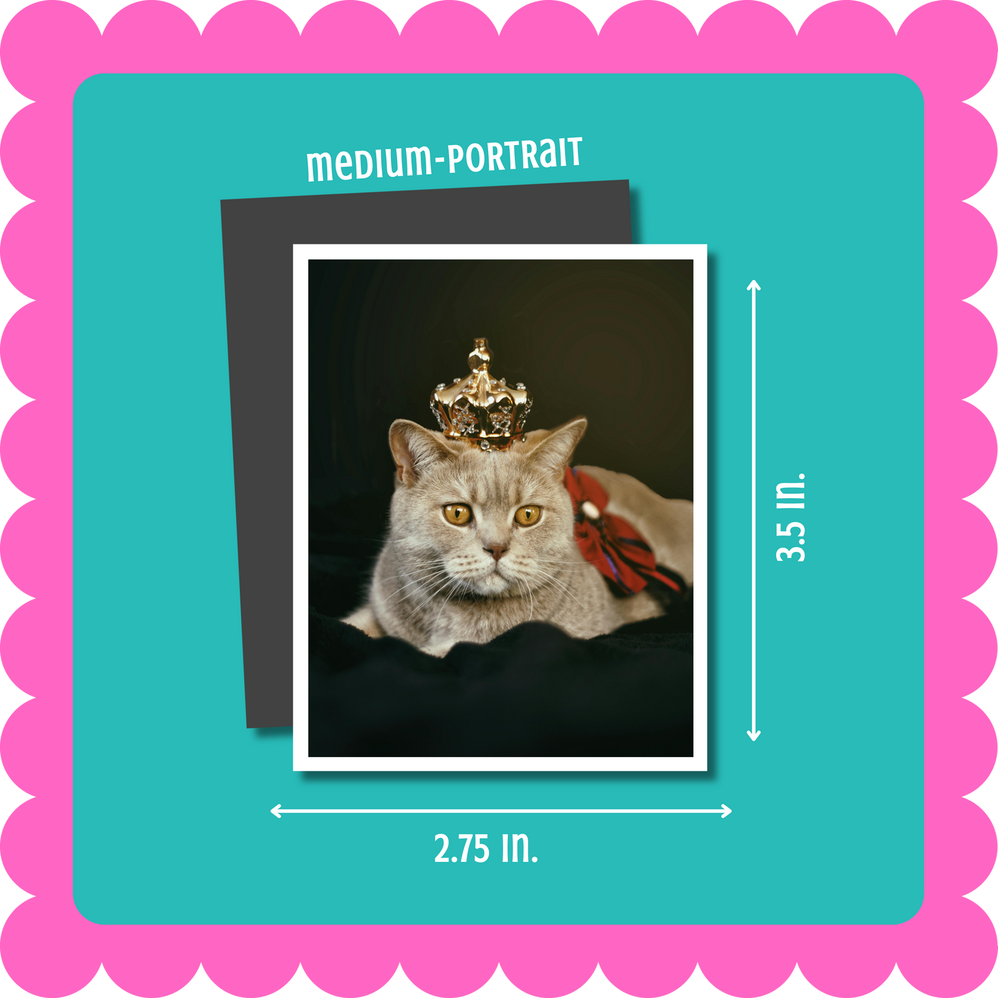 Thin flexible custom photo magnet, 2mm thick, hand-cut and vibrant, personalized fridge magnet displaying favorite photos Portrait