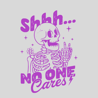 Sarcastic and funny custom fridge magnet with witty quote, pre-designed magnet from SNARK TANK ReadyWhims Collection - Shhh no one cares