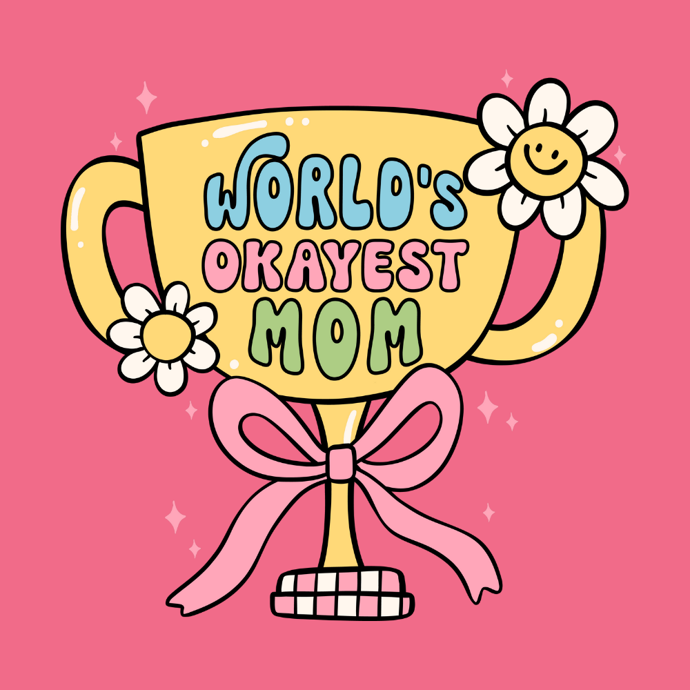 Mom novelty fridge magnet with humorous quote, pre-designed square magnet gift for moms and mother figures