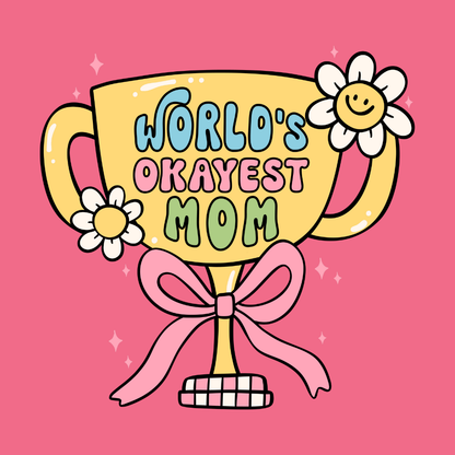 Mom novelty fridge magnet with humorous quote, pre-designed square magnet gift for moms and mother figures