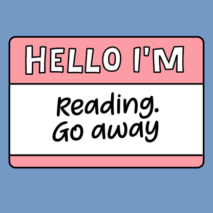 Book lover custom fridge magnet with reading quote and literary design, pre-designed magnet from LIT LOVER ReadyWhims Collection