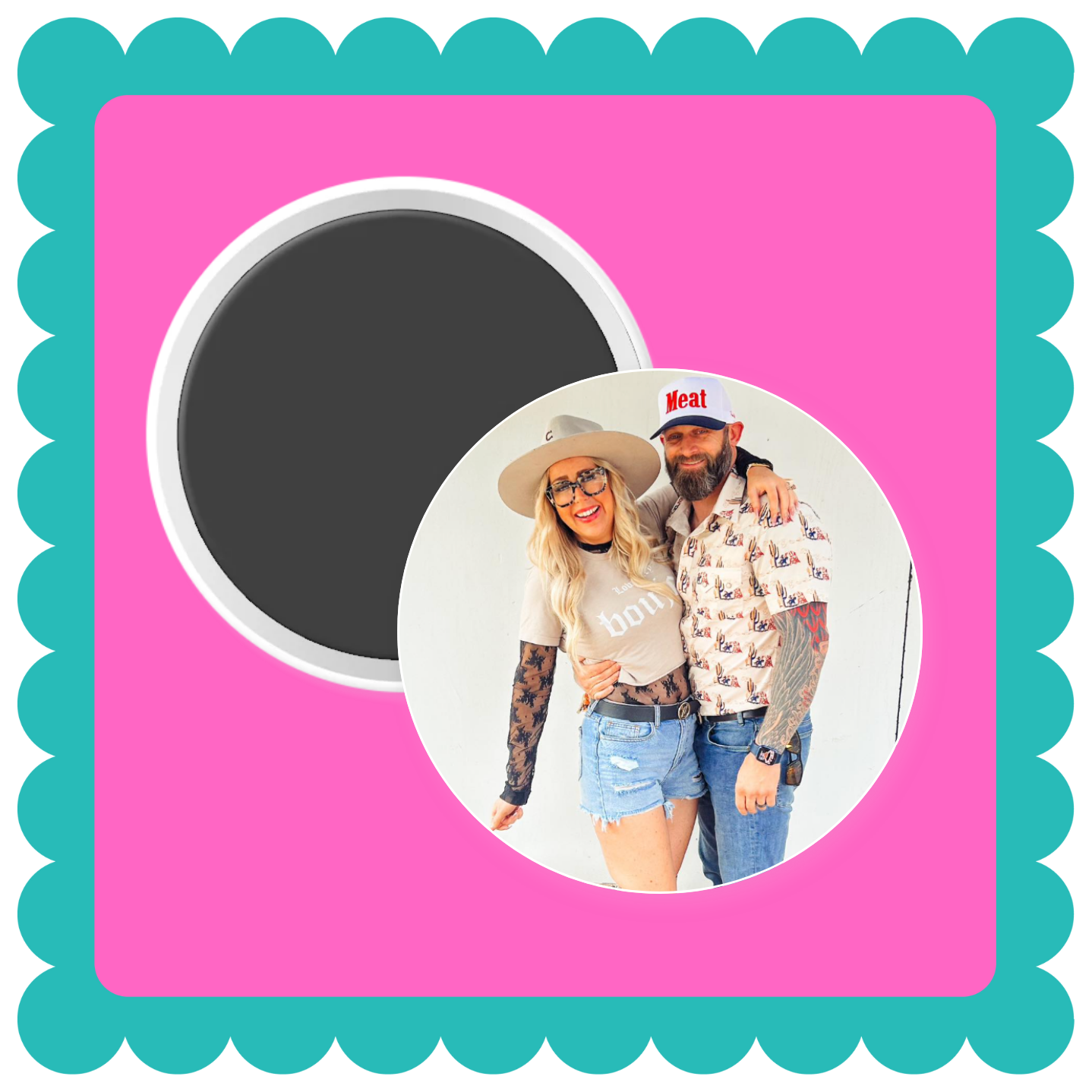 Custom photo magnet – personalized fridge magnet with your photo, memory, pet, or logo.